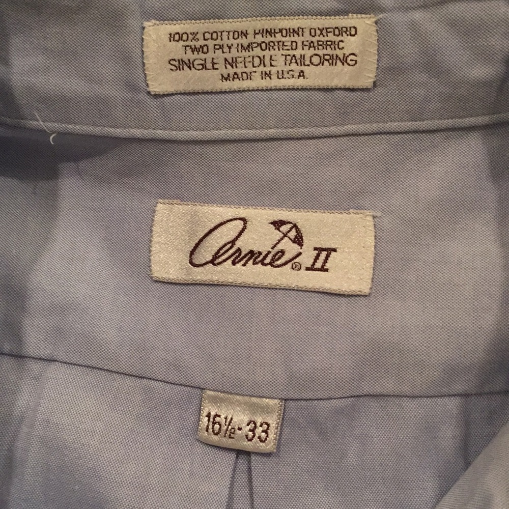 Men’s Button Down Shirt. Solid Blue. - image 3